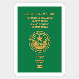 Mauritania Passport Magnet